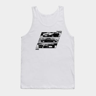 TOYOTA MR2 MK3 Black 'N White Archive 2 Tank Top